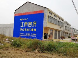 庐江农村墙体广告在不同形式上面展现的不同特色