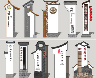 庐江美丽乡村标识标牌有哪些分类？